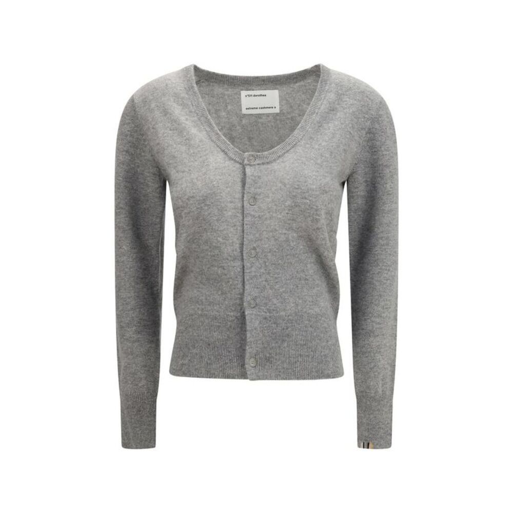 Extreme Cashmere Gray Cashmere Women's Cardigan